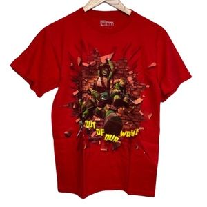 TMNT Red Classic Graphic Short Sleeves Tee Boys Large NEW
